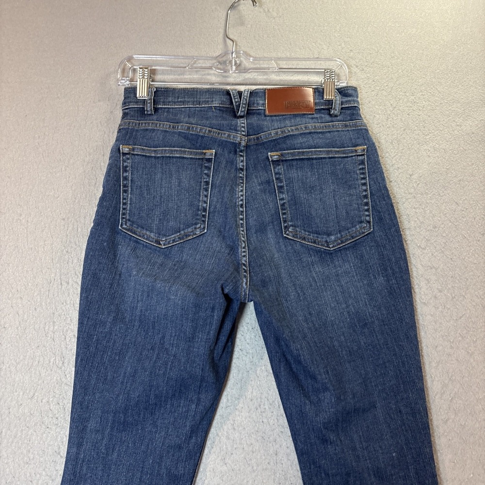 Duluth Trading Women' Jeans Slim Ankle Blue Denim High Rise Size 6 Regular - Picture 4 of 10